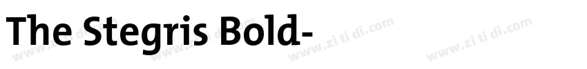 The Stegris Bold字体转换